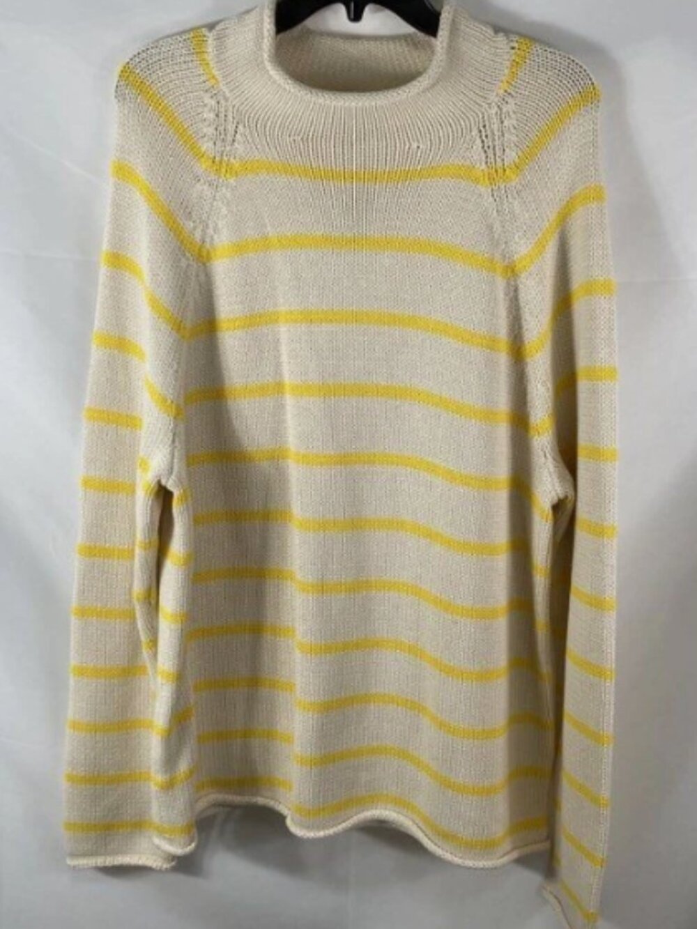1988 Rollneck cotton sweater striped